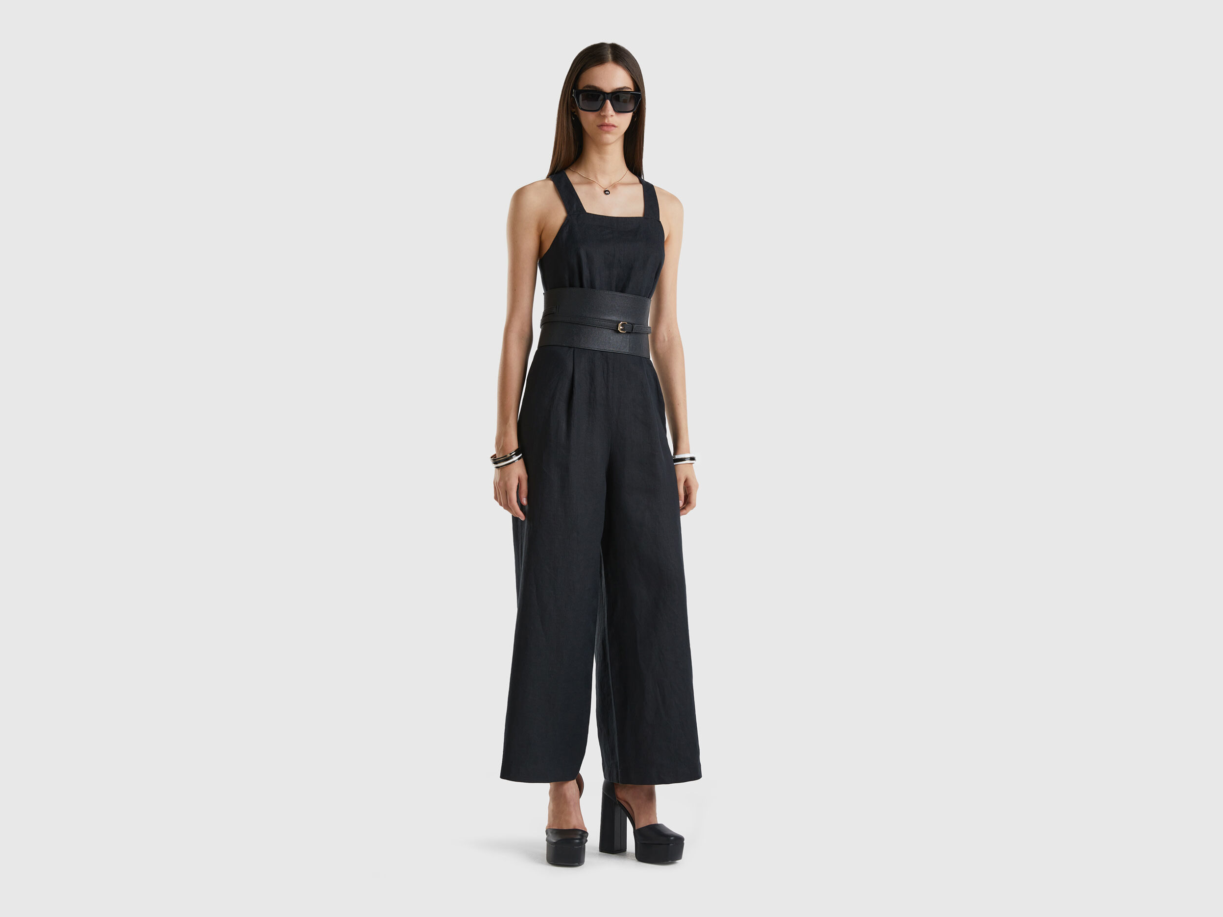 Buy United Colors Of Benetton White Striped Tube Jumpsuit - Jumpsuit for  Women 1291784 | Myntra